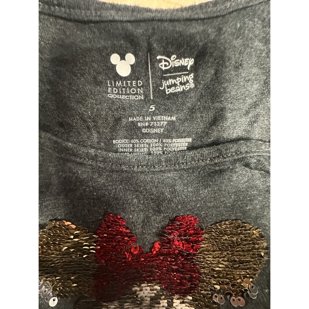 Disney Minnie Mouse Sequin Dress Girls Size 5 Limited Edition‎ - Picture 7 of 9